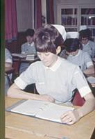 This student was portrayed on large bill boards advertising nursing as a career in the sixties. 